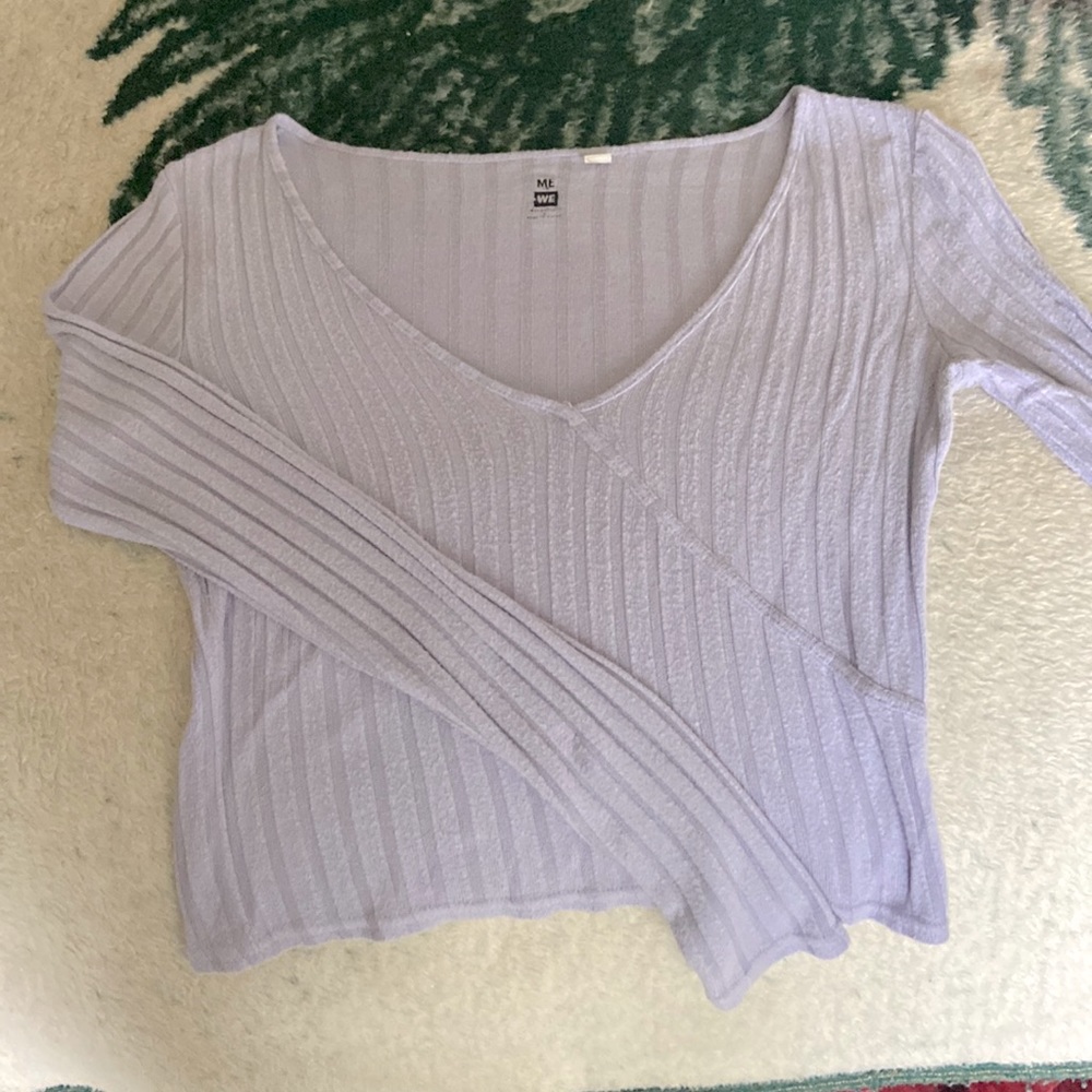 Long sleeve purple top
